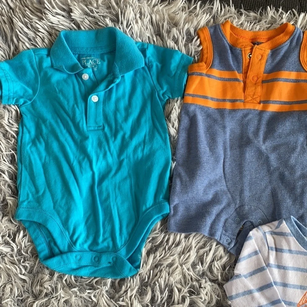 Baby Boy One Piece Onesie Outfits Bundle Size 0-3 Months